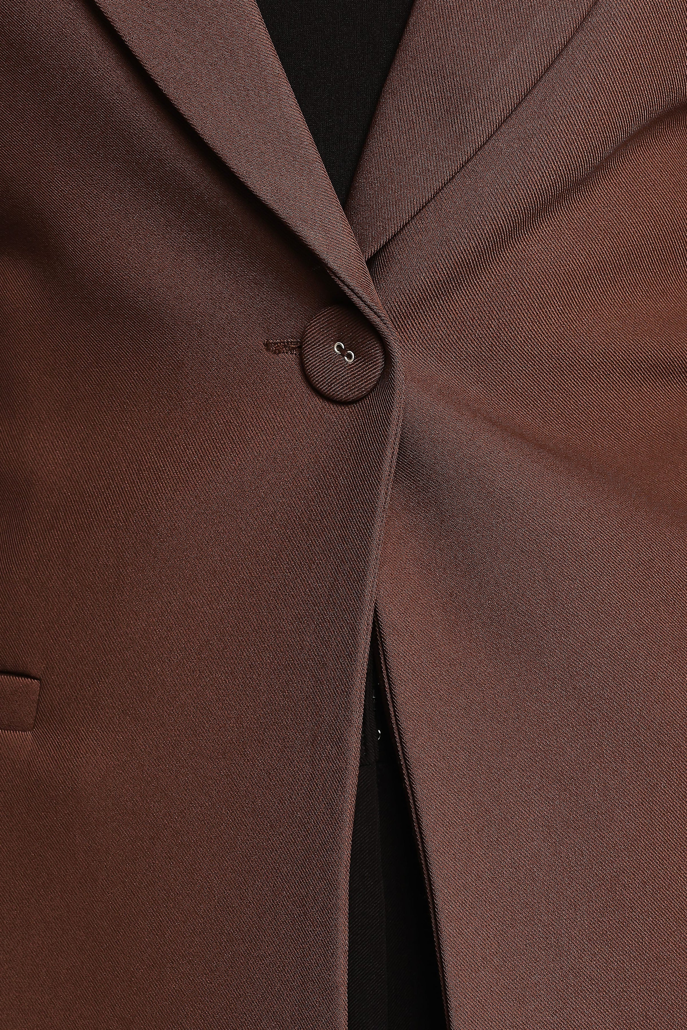 OUTERWEAR Eliana Waist Tie Blazer - Espresso