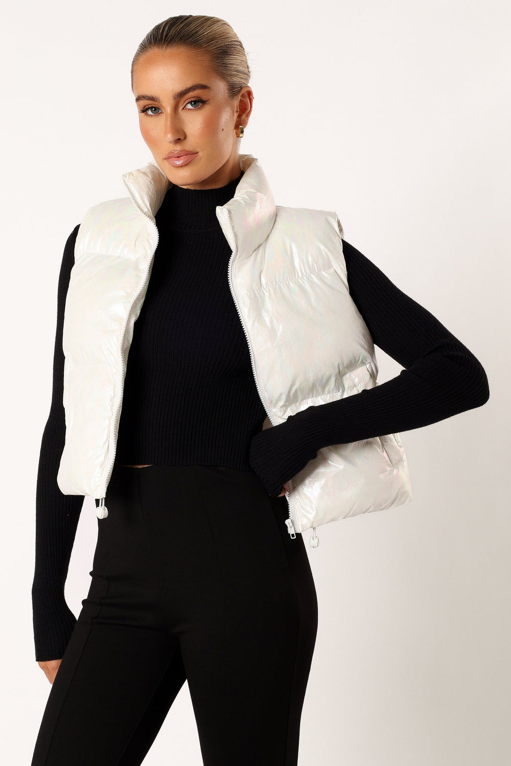 OUTERWEAR @Emory Puffer Vest - White