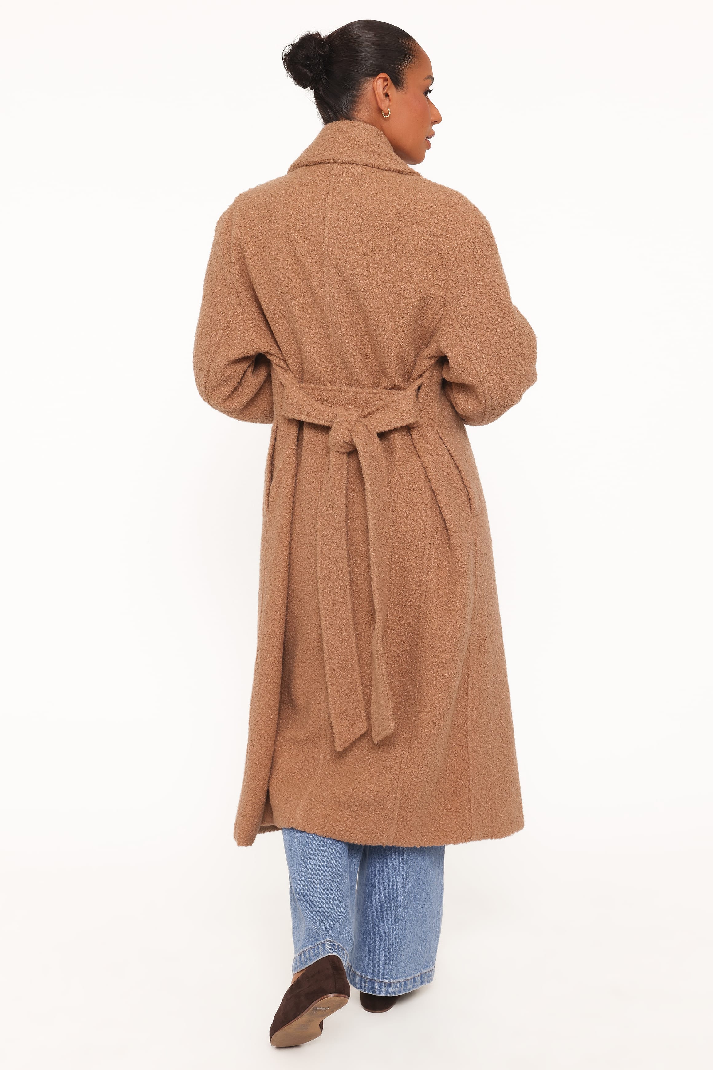 OUTERWEAR Goodie Shearling Coat - Camel