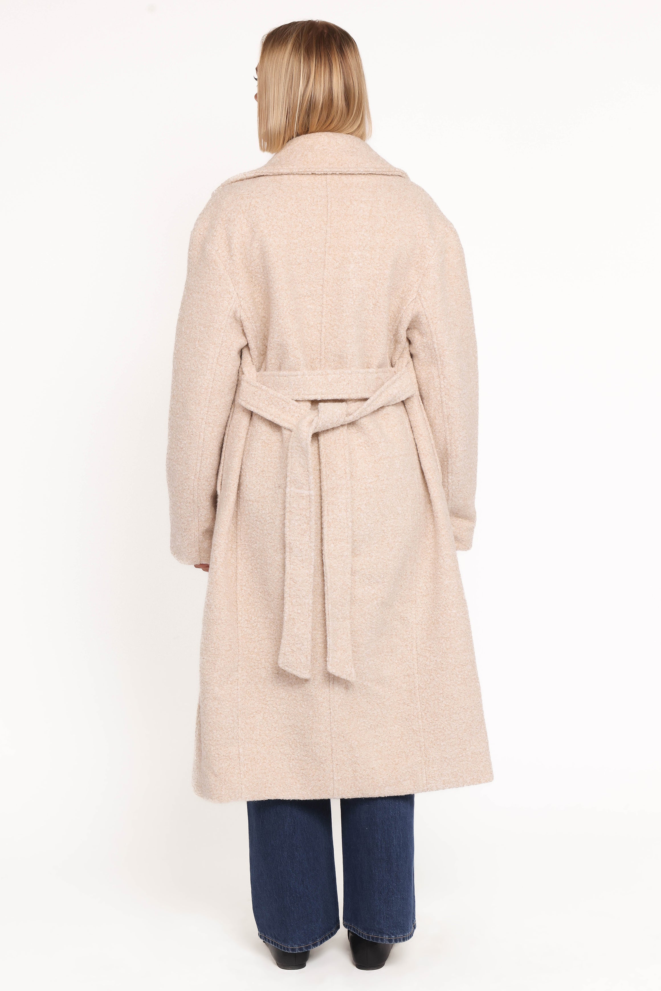 OUTERWEAR Goodie Shearling Coat - Cream