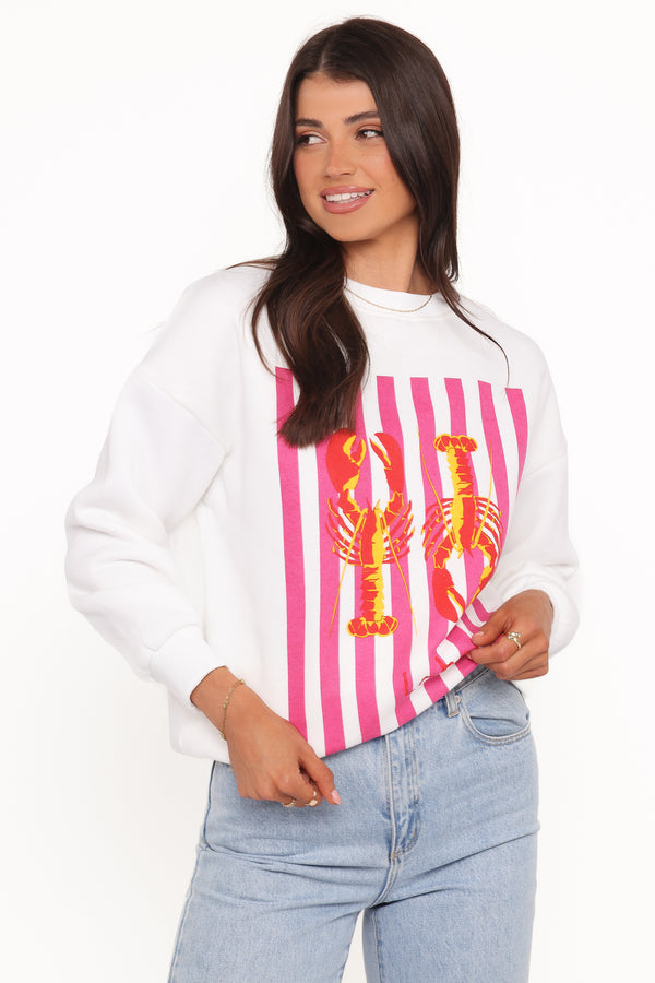 OUTERWEAR Goodwin Lobster Sweatshirt - White