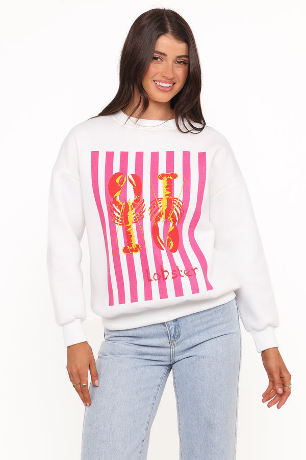 OUTERWEAR Goodwin Lobster Sweatshirt - White