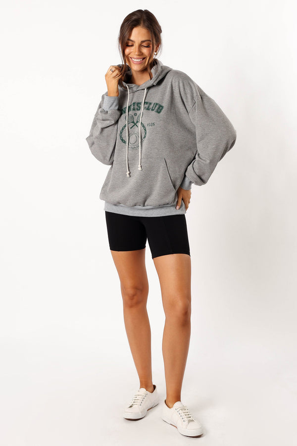 OUTERWEAR @Hailey Tennis Sweatshirt - Gray