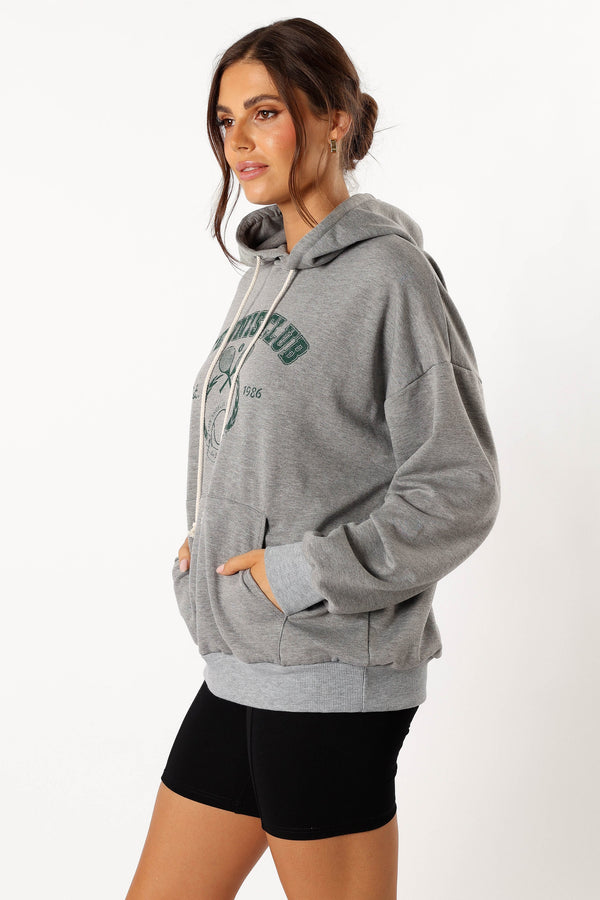 OUTERWEAR @Hailey Tennis Sweatshirt - Gray