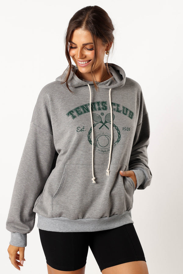 OUTERWEAR @Hailey Tennis Sweatshirt - Gray