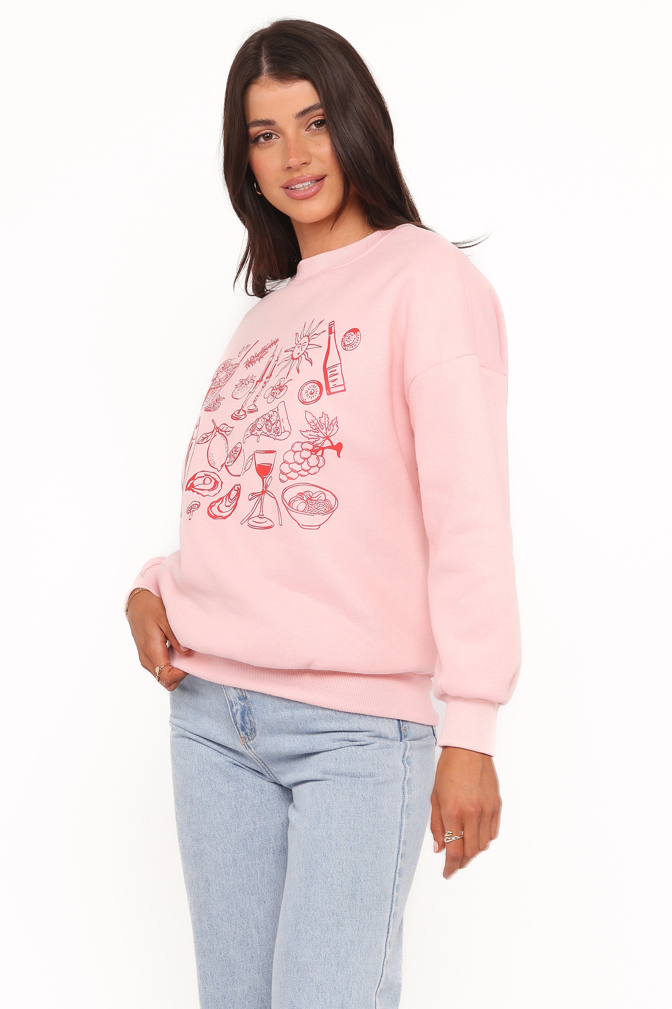 OUTERWEAR Hannah Sweatshirt - Pink