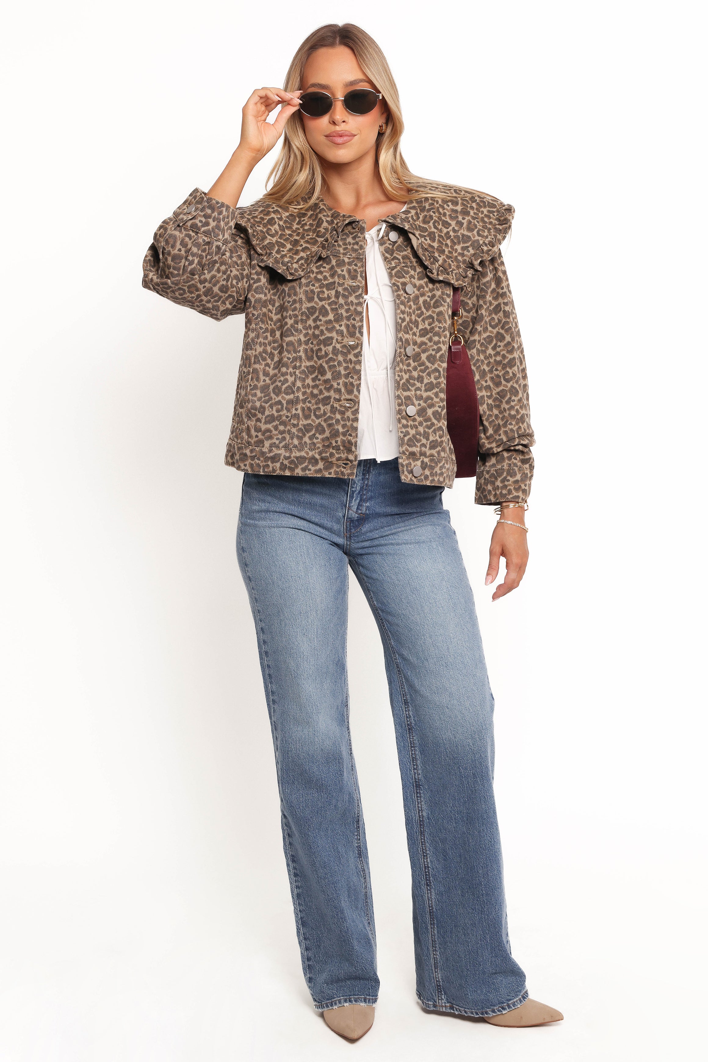 OUTERWEAR Jaelle Leopard Print Jacket - Leopard