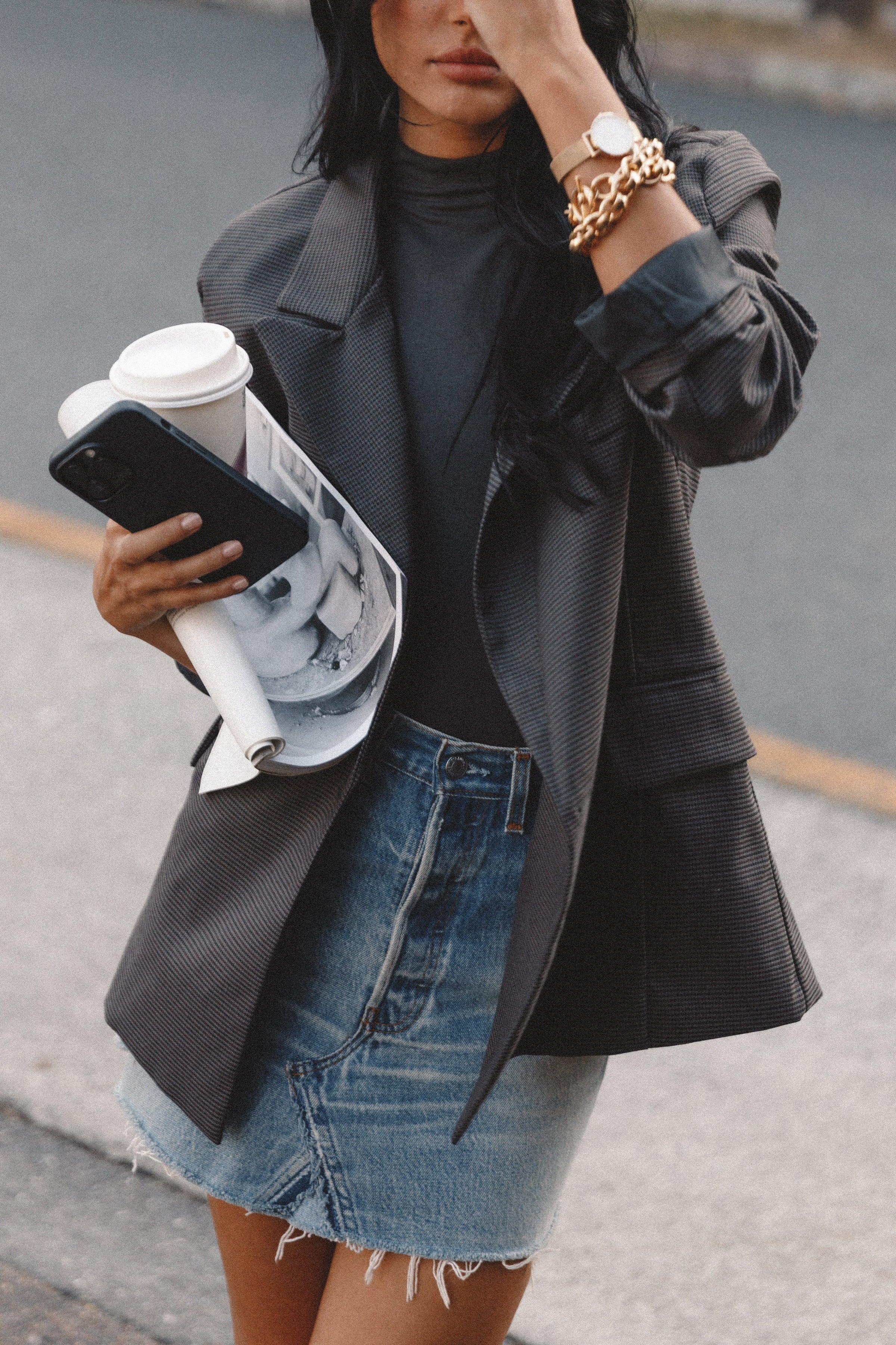 OUTERWEAR Juliette Blazer - Charcoal