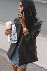 Outerwear Juliette Blazer - Charcoal