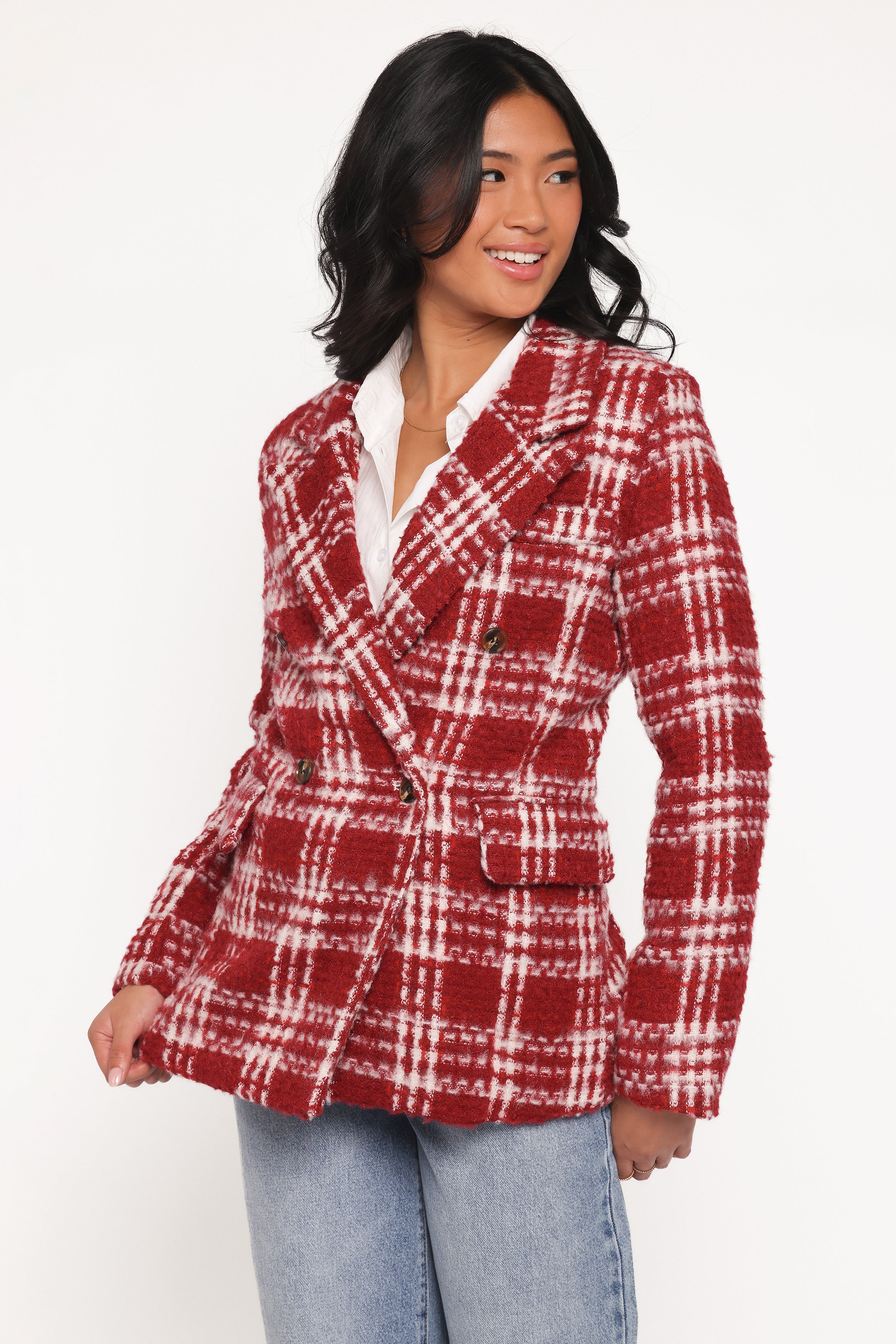 OUTERWEAR Juliette Blazer - Red
