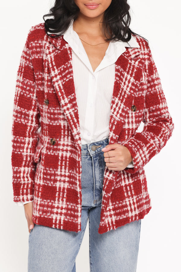 OUTERWEAR Juliette Blazer - Red