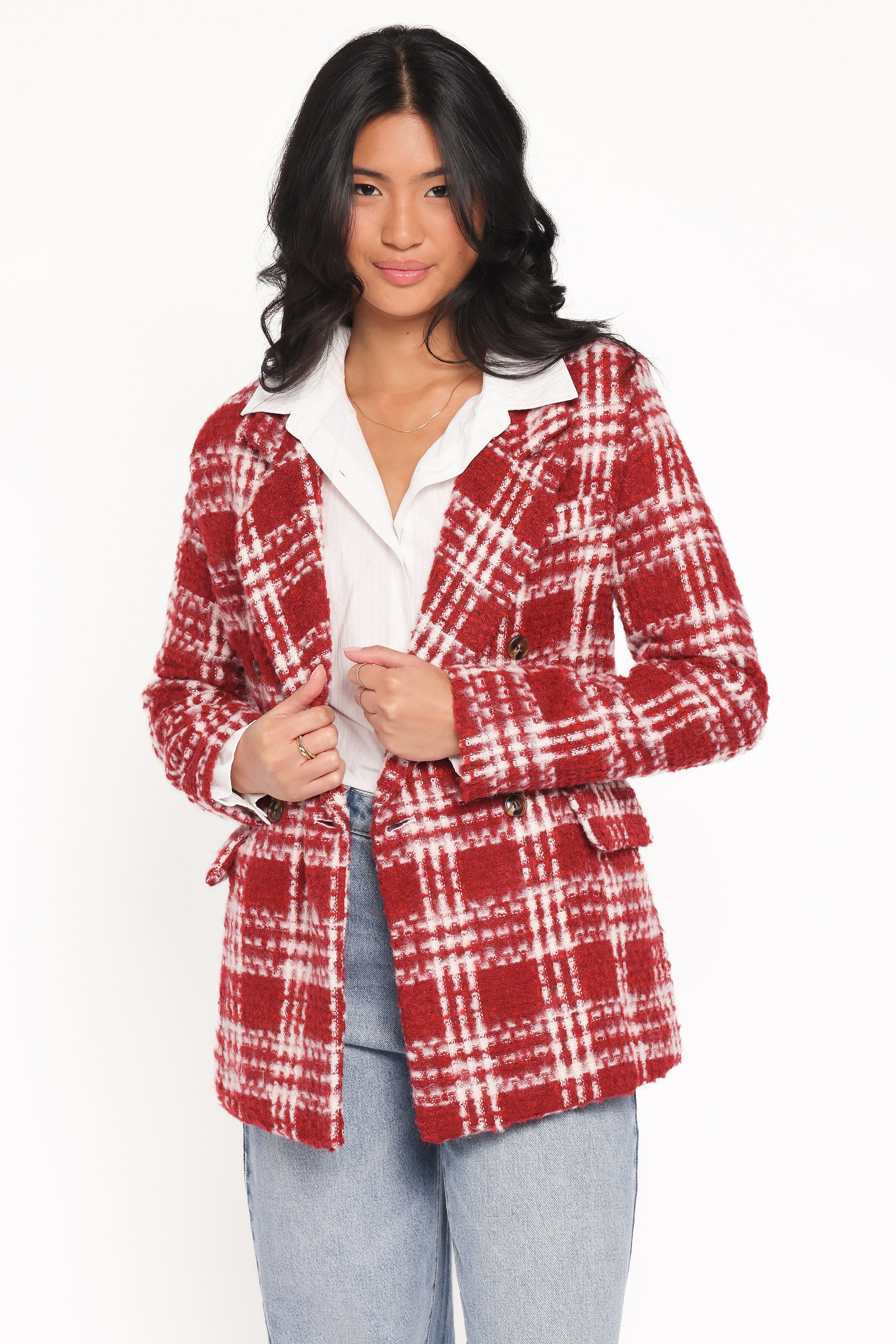 OUTERWEAR Juliette Blazer - Red