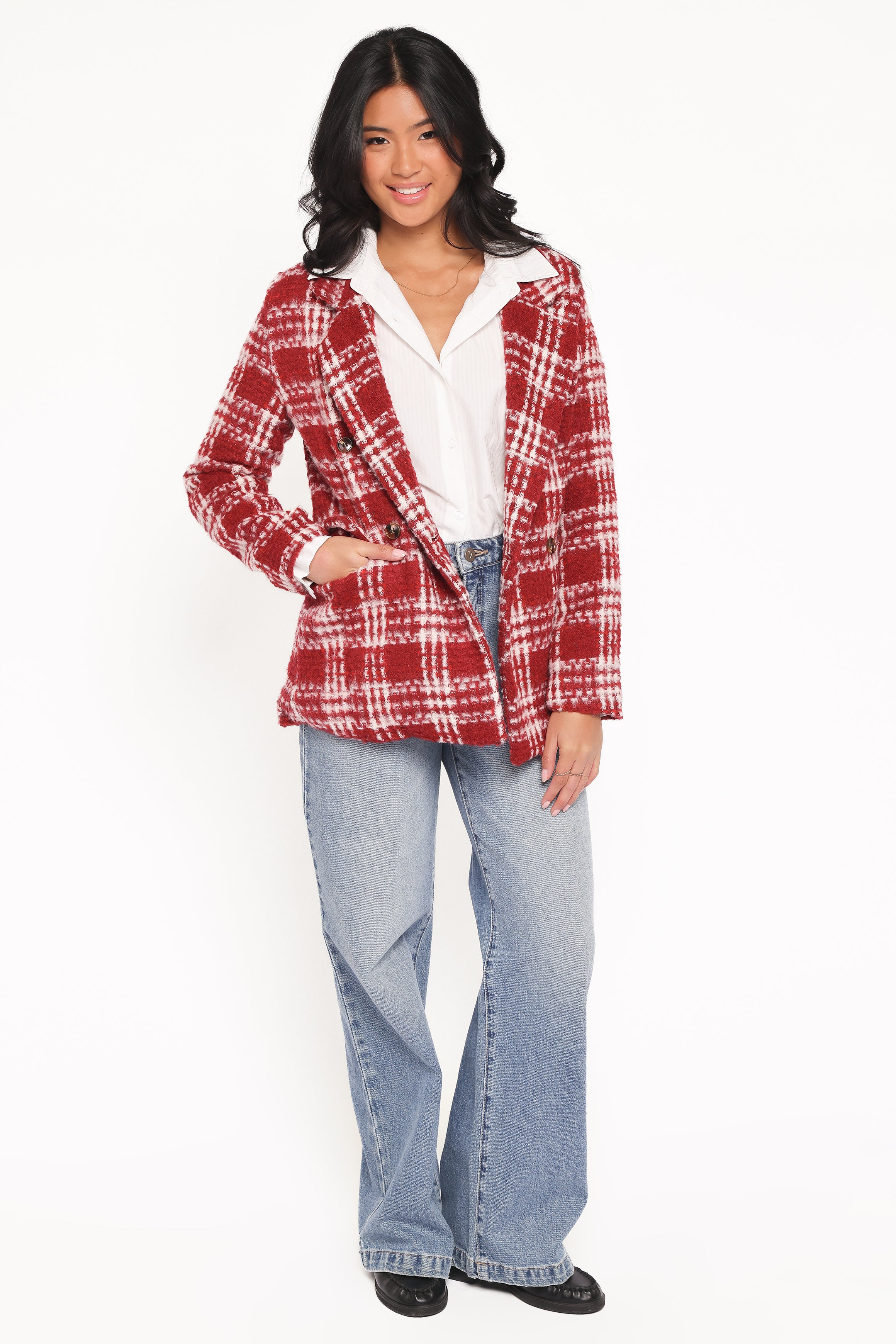 OUTERWEAR Juliette Blazer - Red