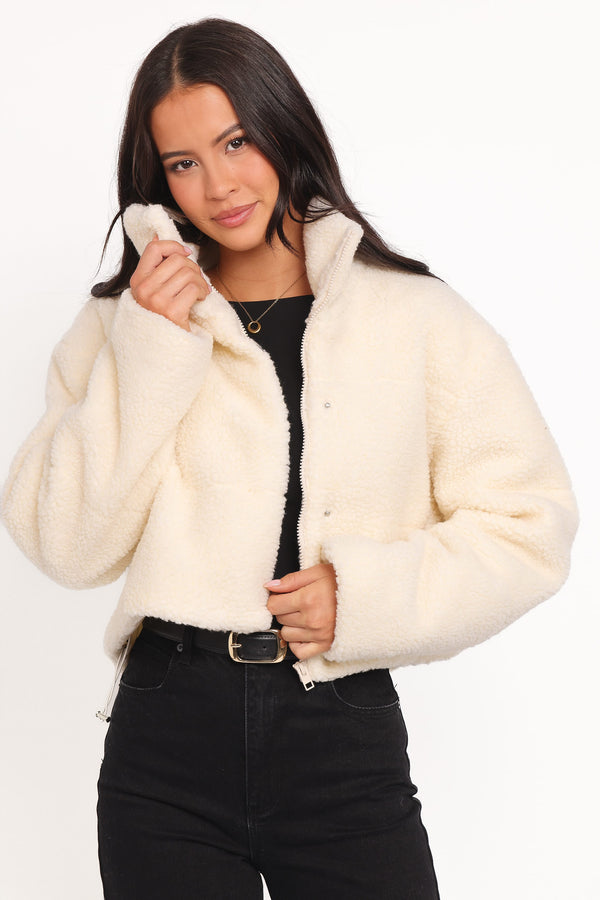 OUTERWEAR Katerina Fleece Puffer - White
