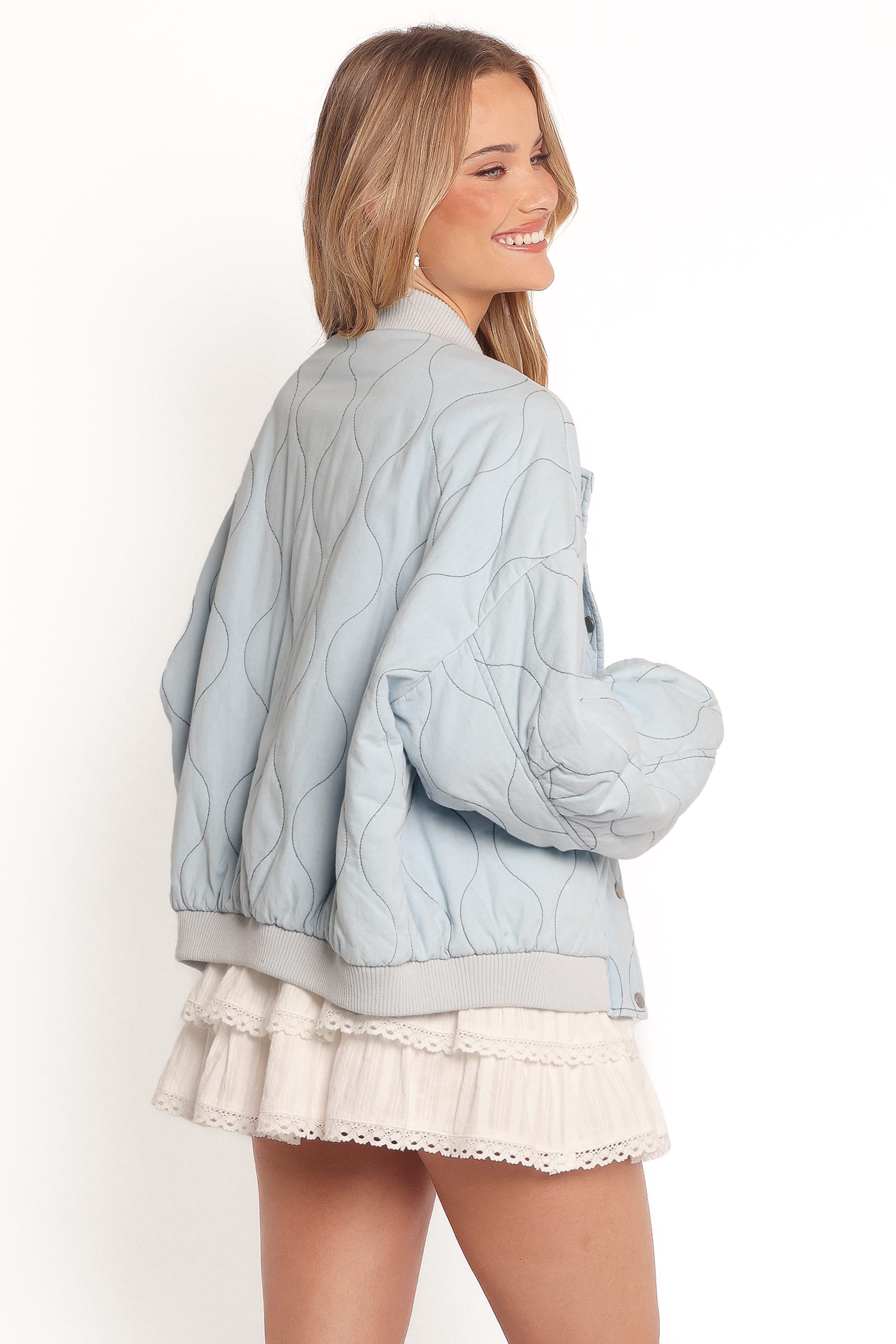 OUTERWEAR Keah Quilted Jacket - Blue