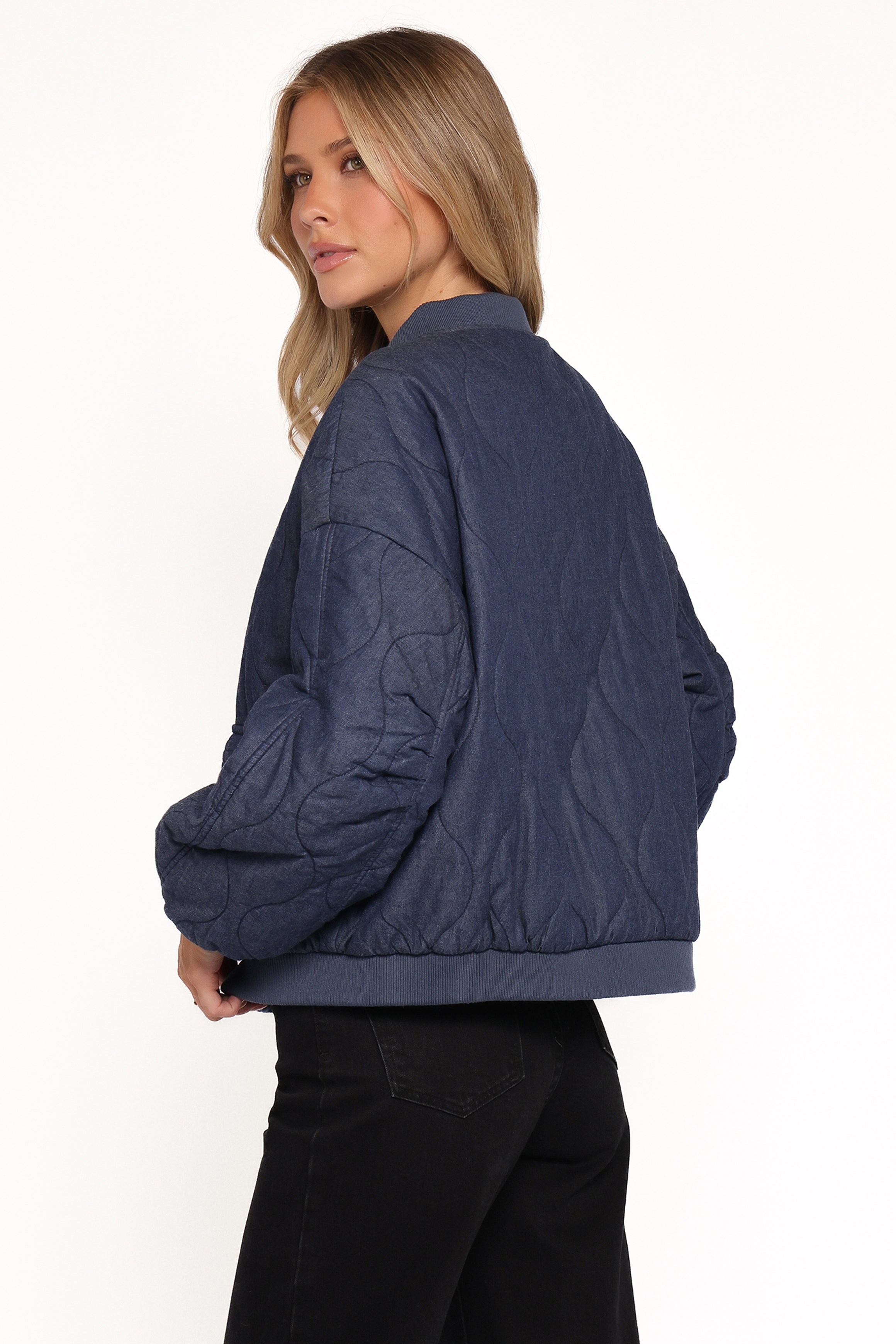 OUTERWEAR Keah Quilted Jacket - Navy