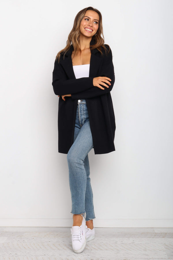 OUTERWEAR Lenore Coatigan - Black
