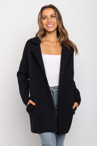 OUTERWEAR Lenore Coatigan - Black S/M