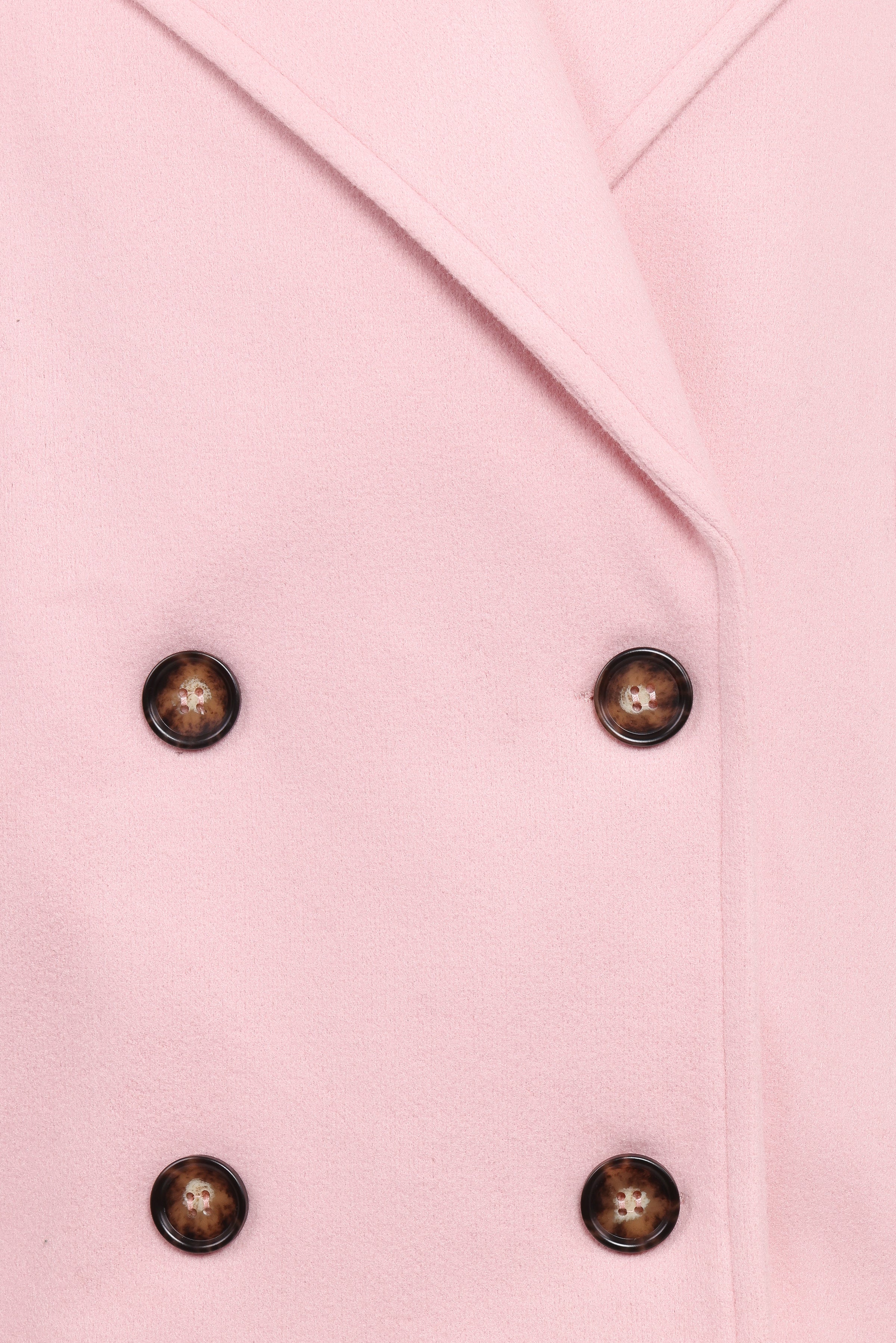 OUTERWEAR Lindy Cropped Coat - Baby Pink