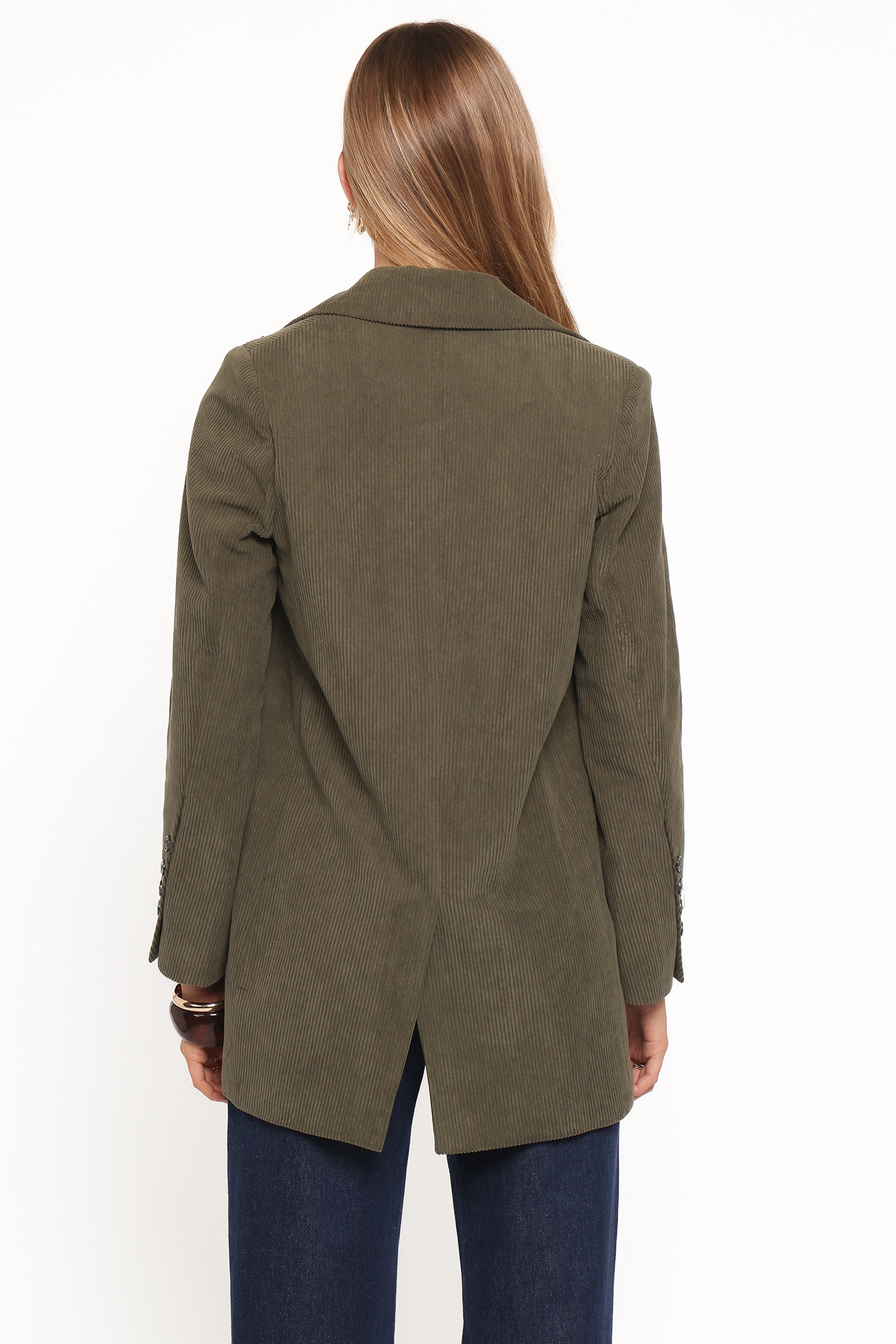 OUTERWEAR Madi Corduroy Blazer - Olive