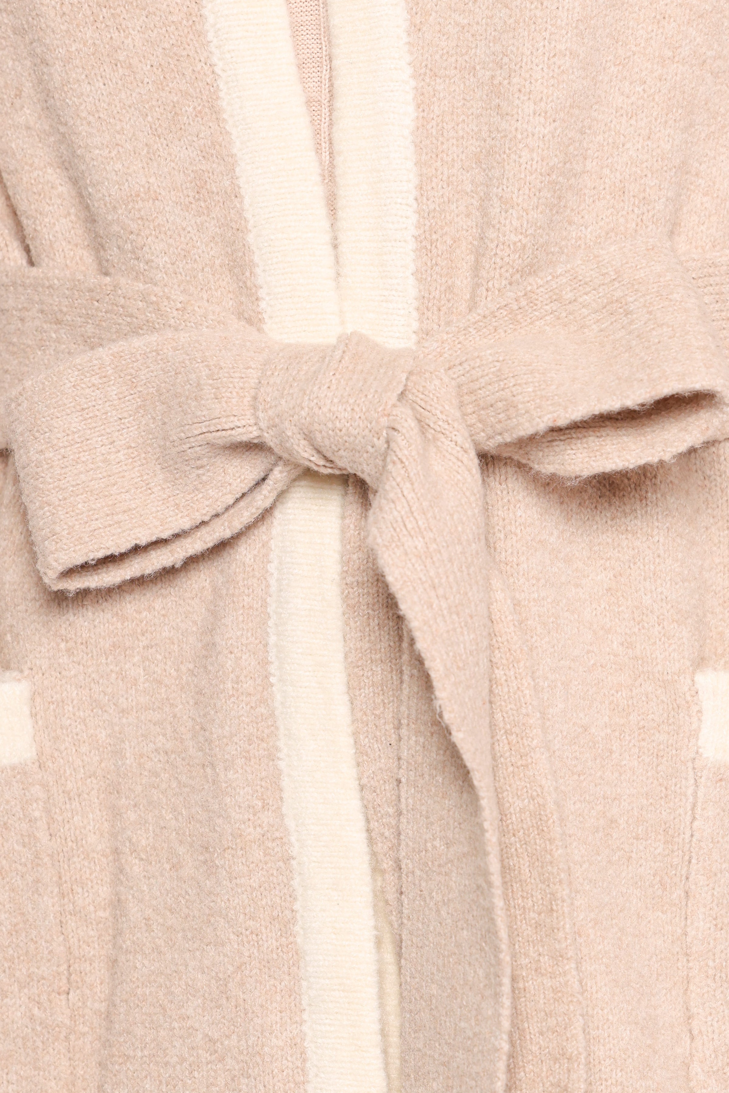OUTERWEAR Maloney Tie Front Coatigan - Beige