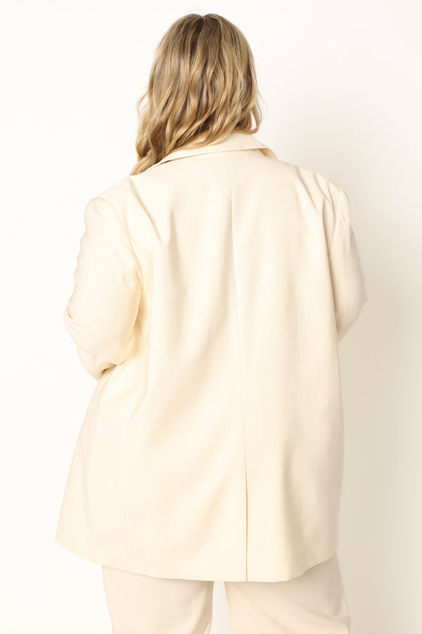 OUTERWEAR @Noelle Oversized Blazer - Cream