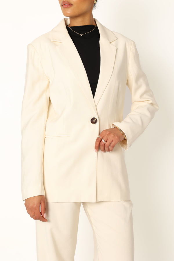 OUTERWEAR @Noelle Oversized Blazer - Cream