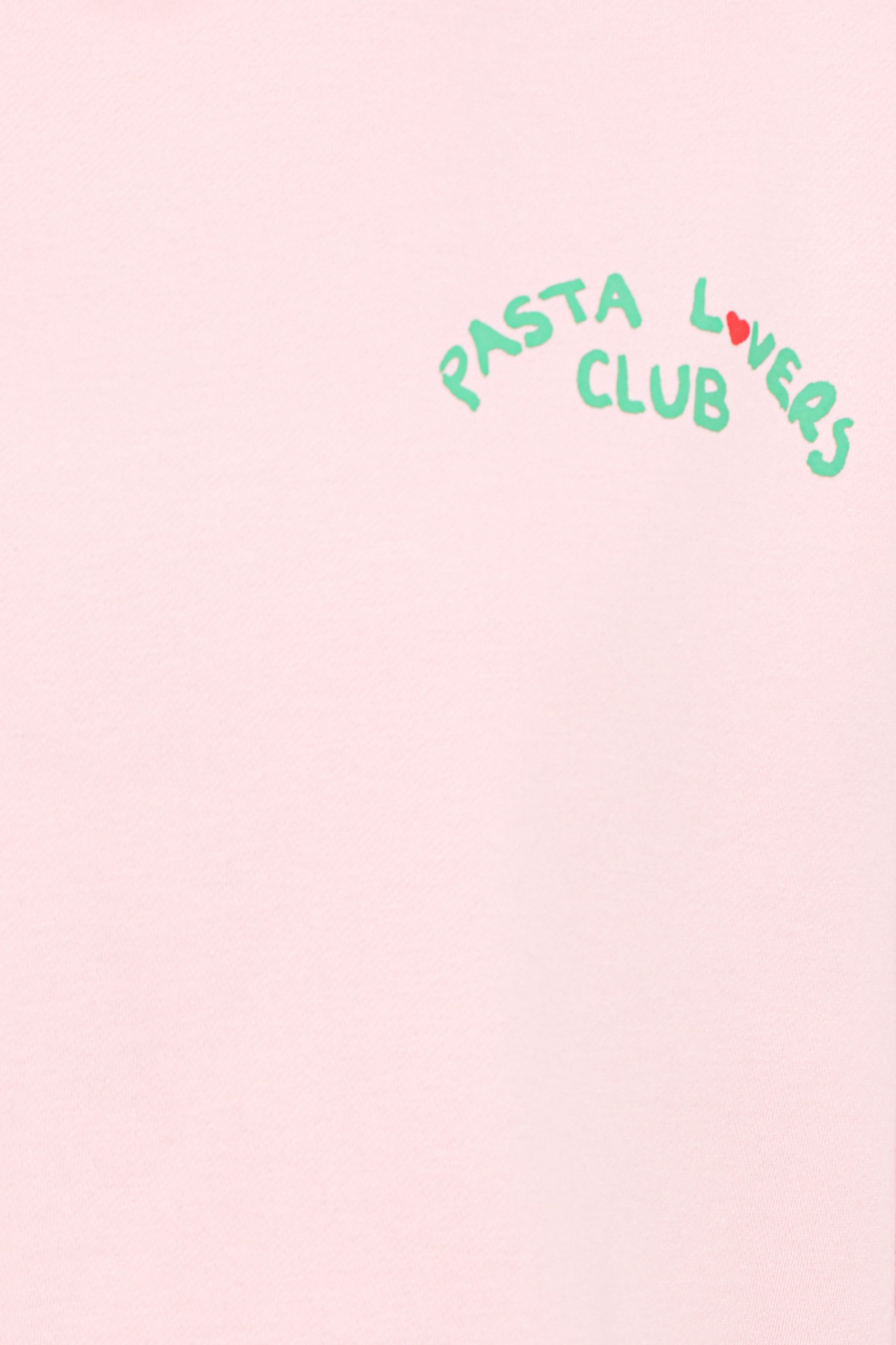 OUTERWEAR Pasta Lovers Club Graphic Sweater - Pink