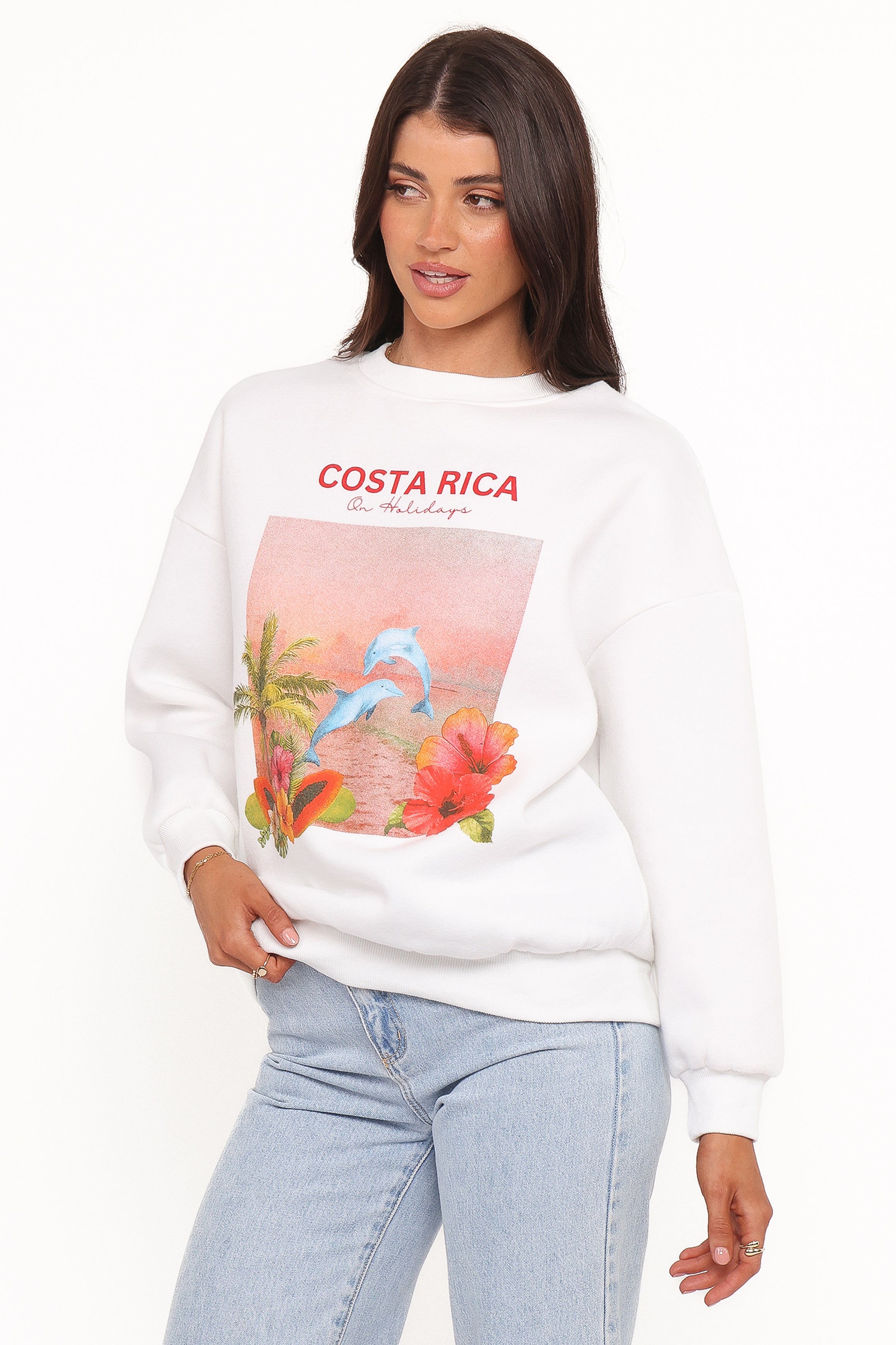 OUTERWEAR Ravello Costa Rica Sweatshirt - White