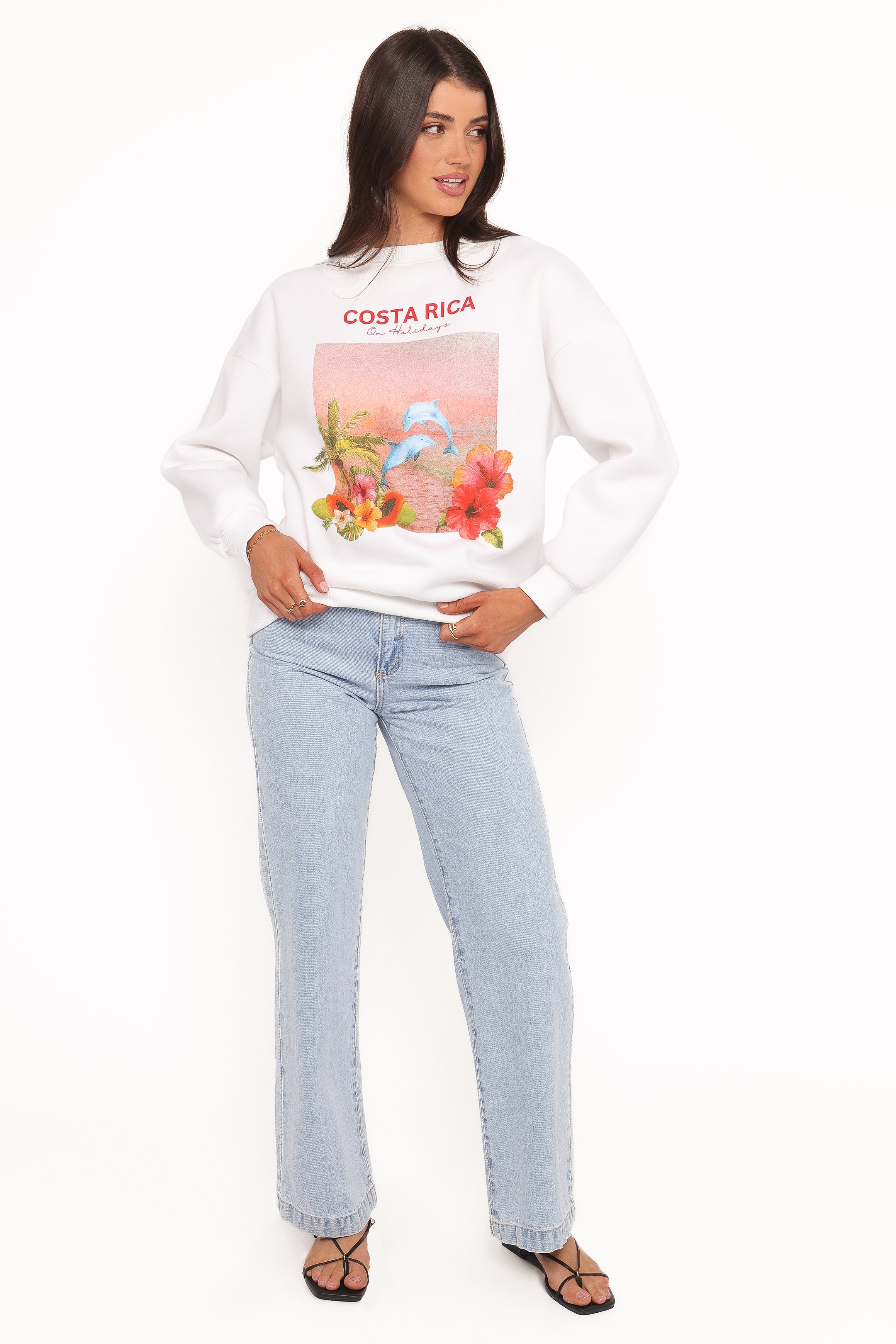 OUTERWEAR Ravello Costa Rica Sweatshirt - White