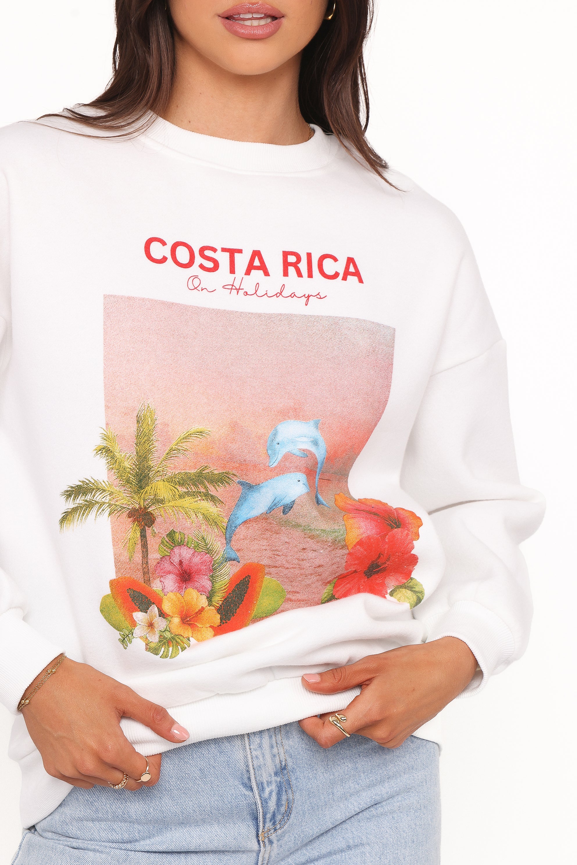 OUTERWEAR Ravello Costa Rica Sweatshirt - White