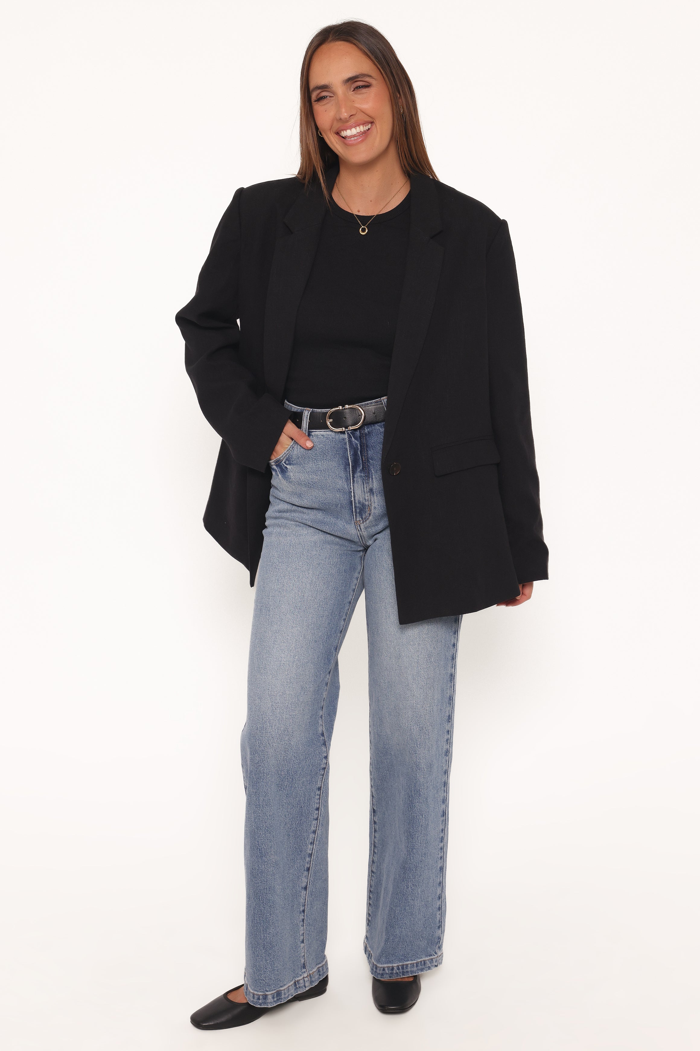 OUTERWEAR Rhodes Oversized Blazer - Black