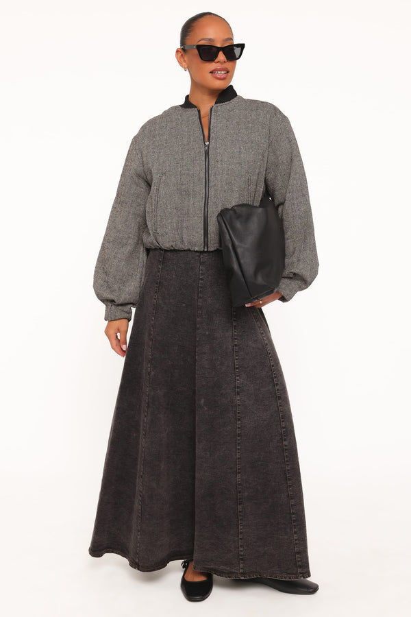 OUTERWEAR Sandy Bomber Jacket - Black