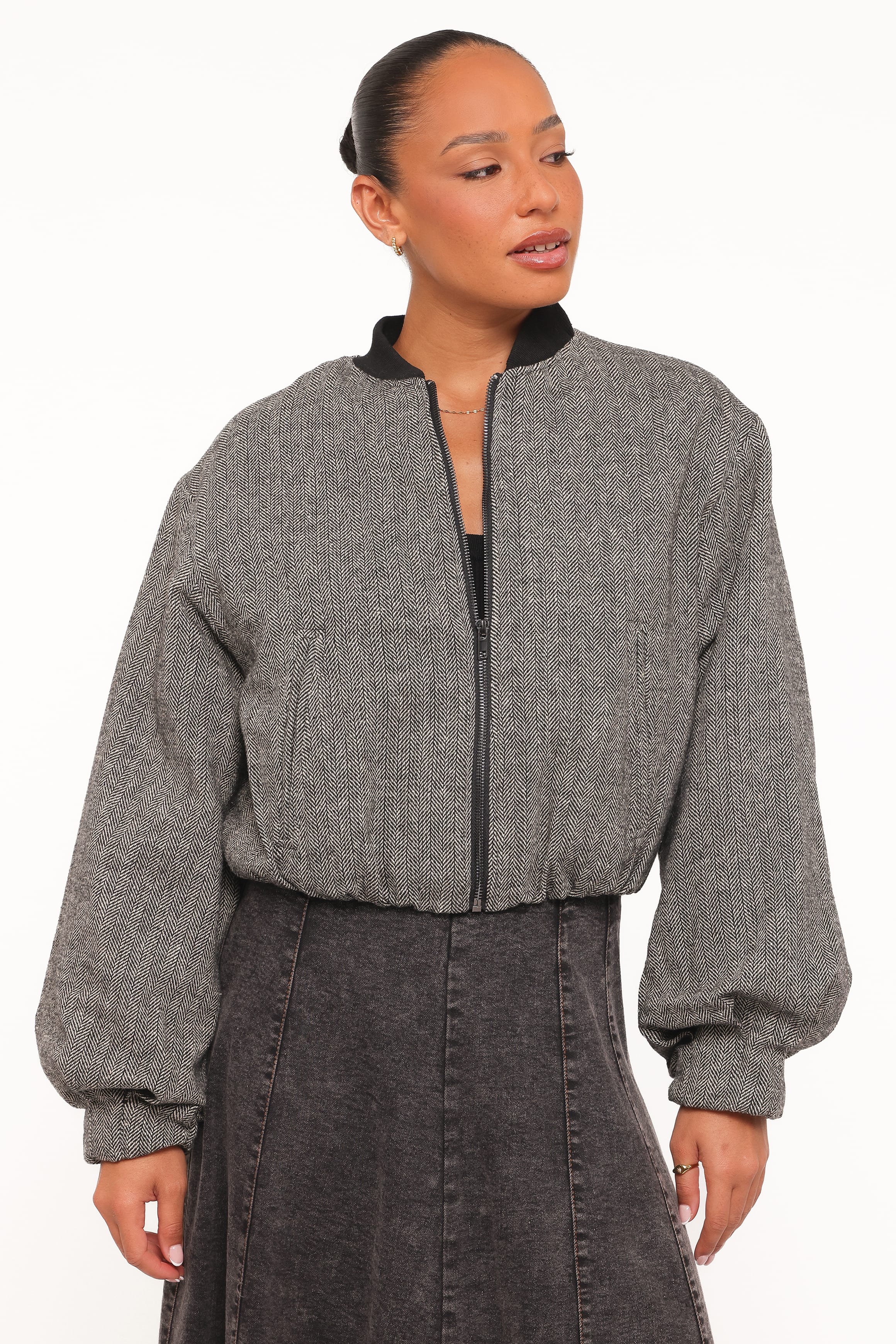 OUTERWEAR Sandy Bomber Jacket - Black