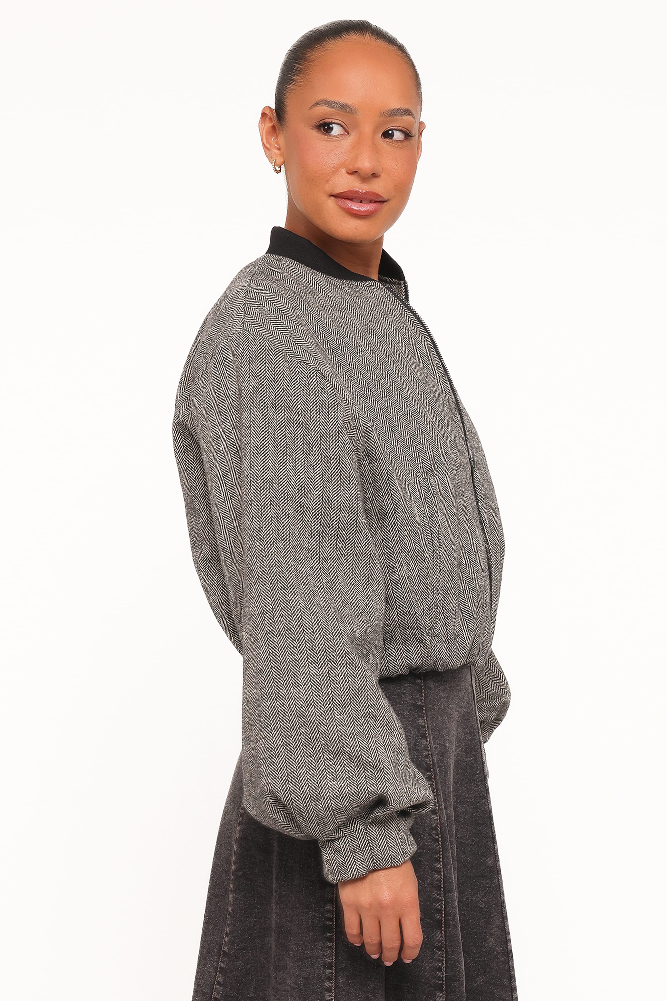OUTERWEAR Sandy Bomber Jacket - Black