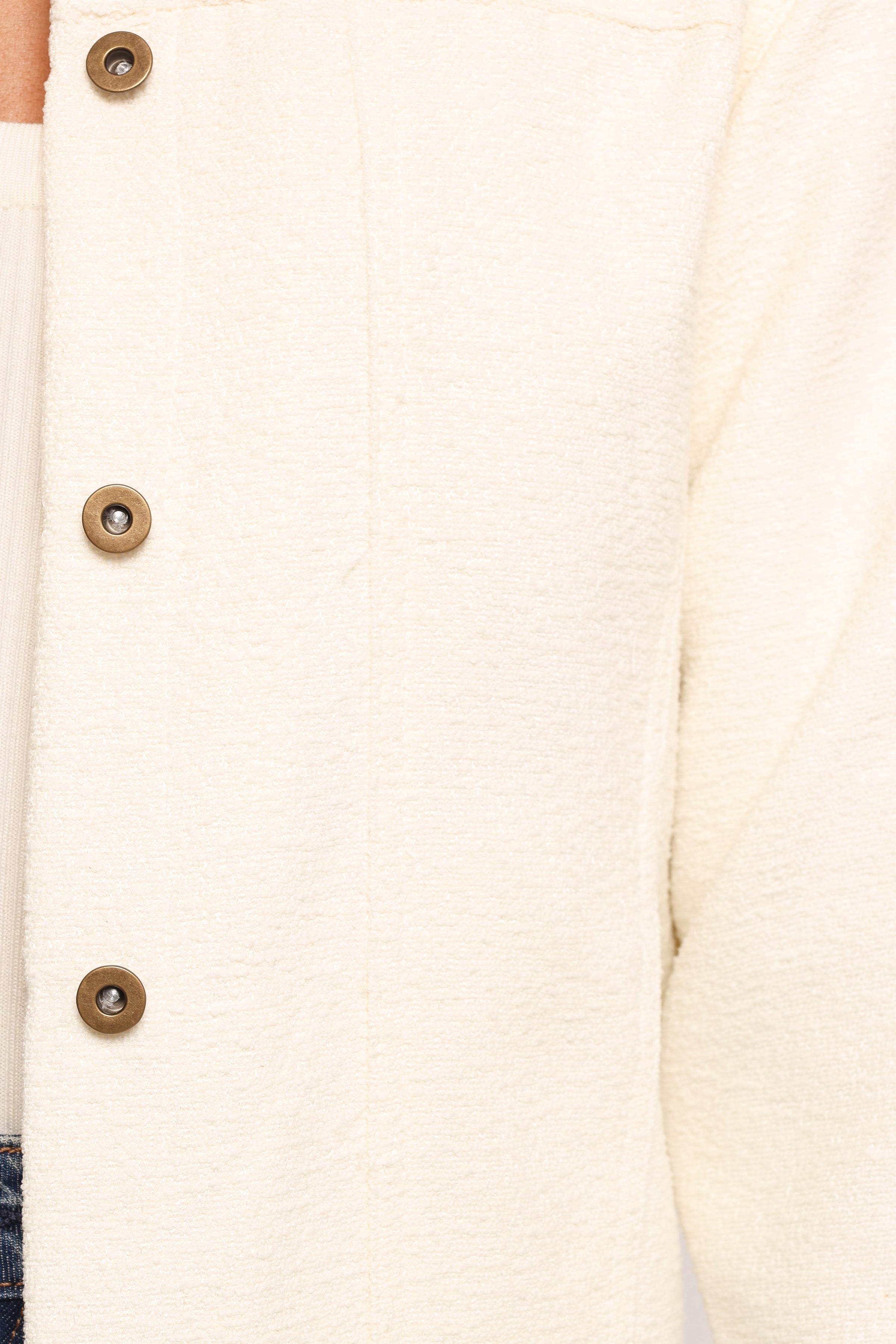 OUTERWEAR Sandy Boucle Jacket - White