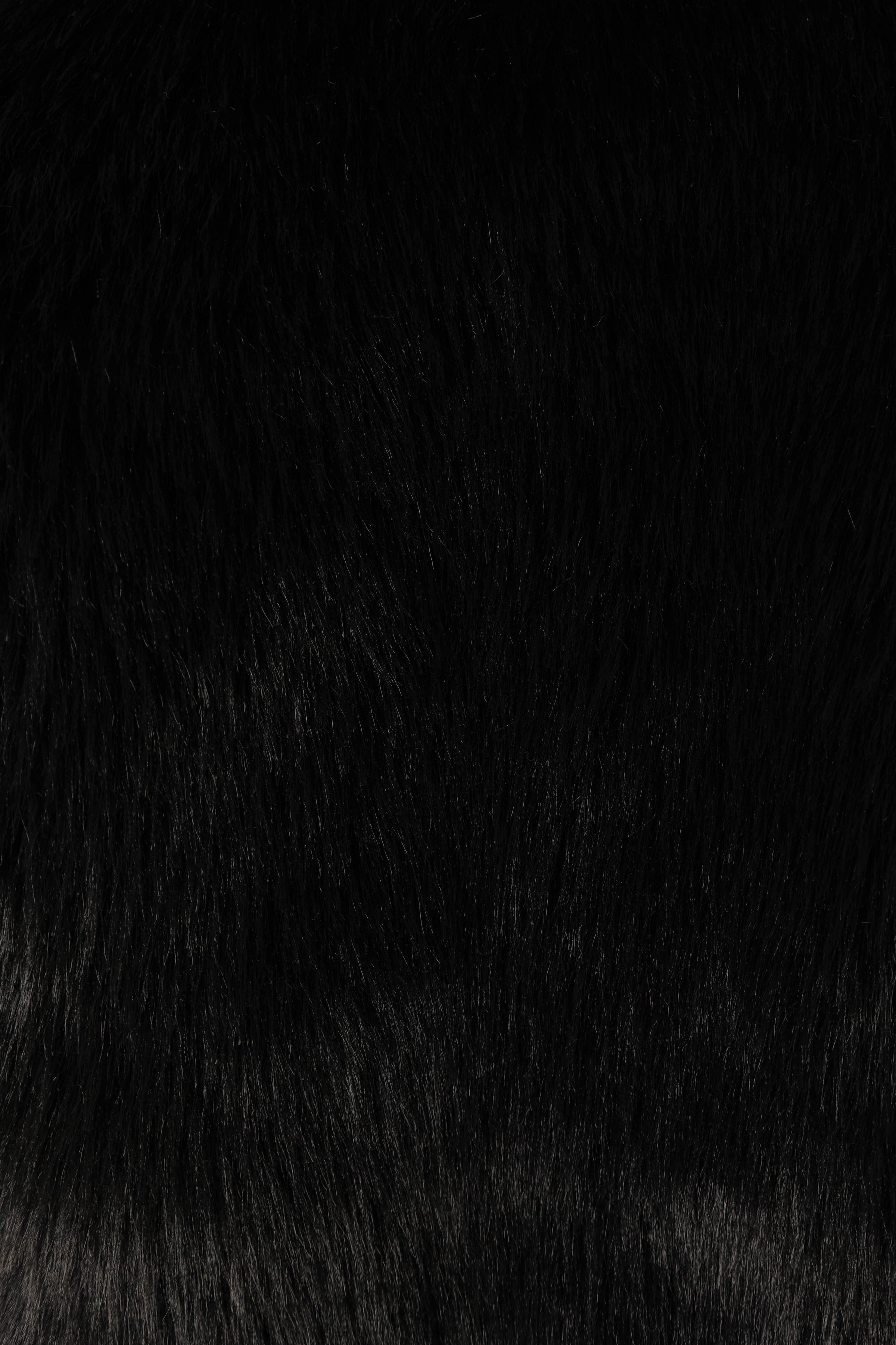 OUTERWEAR @Sarai Faux Fur Jacket - Black