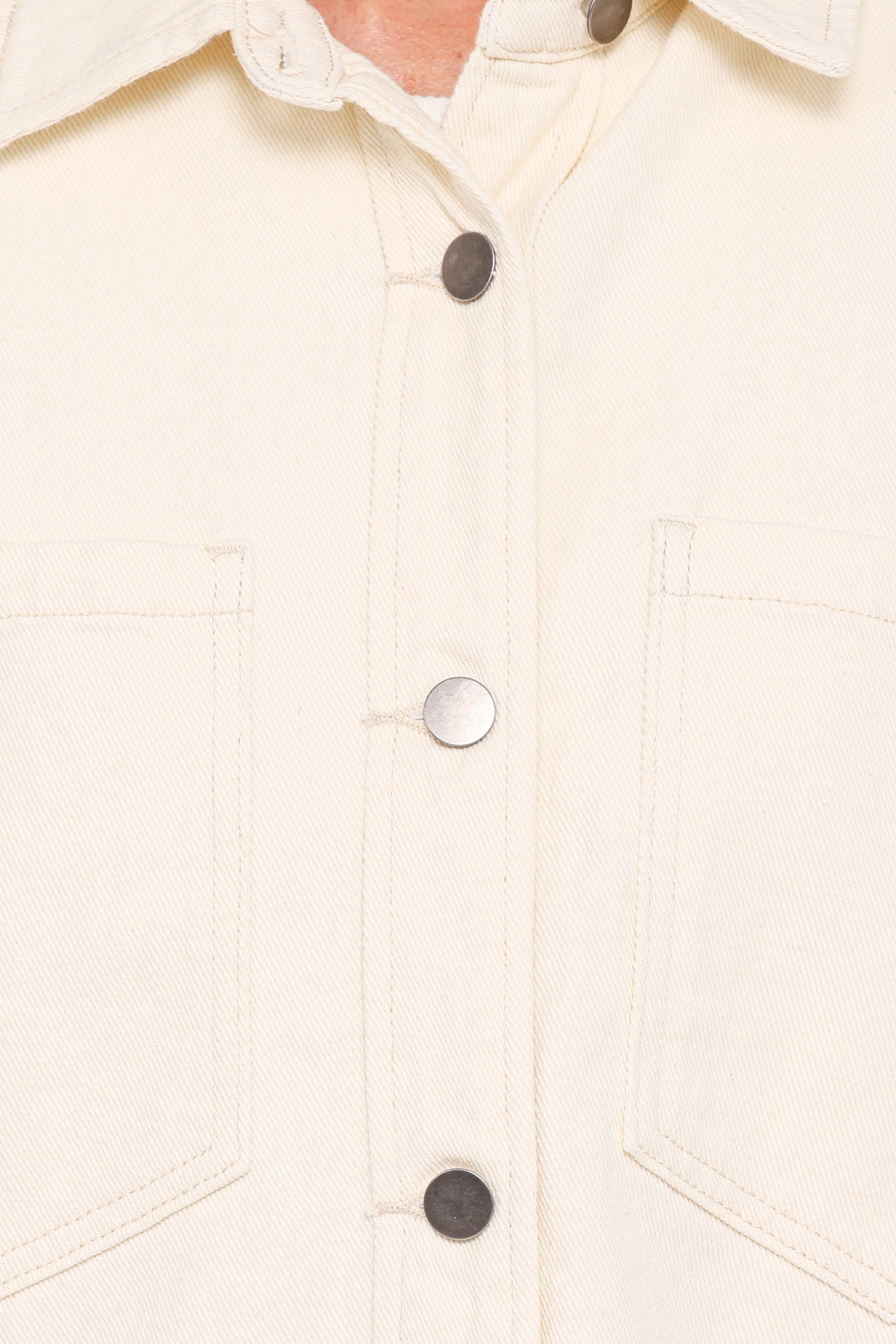 OUTERWEAR Toto Denim Shacket - Ivory