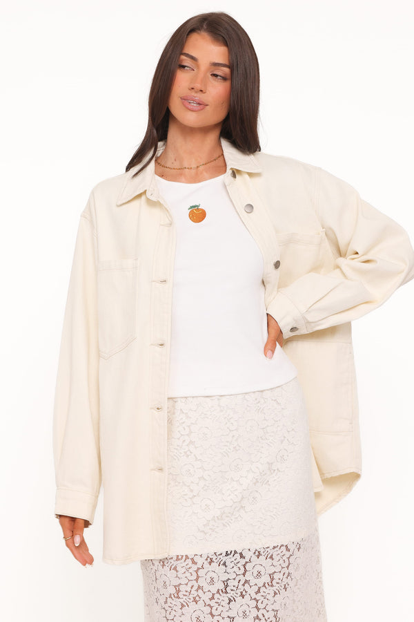 OUTERWEAR Toto Denim Shacket - Ivory