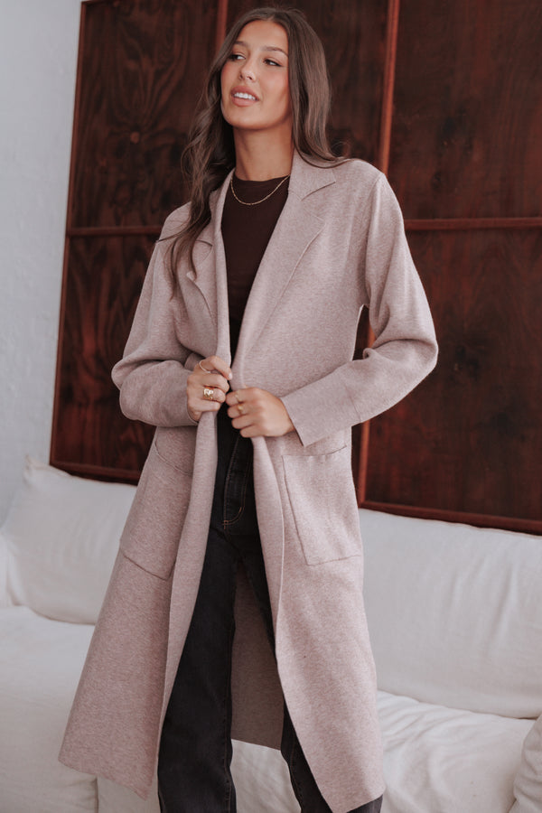 OUTERWEAR Venda Coatigan - Light Brown