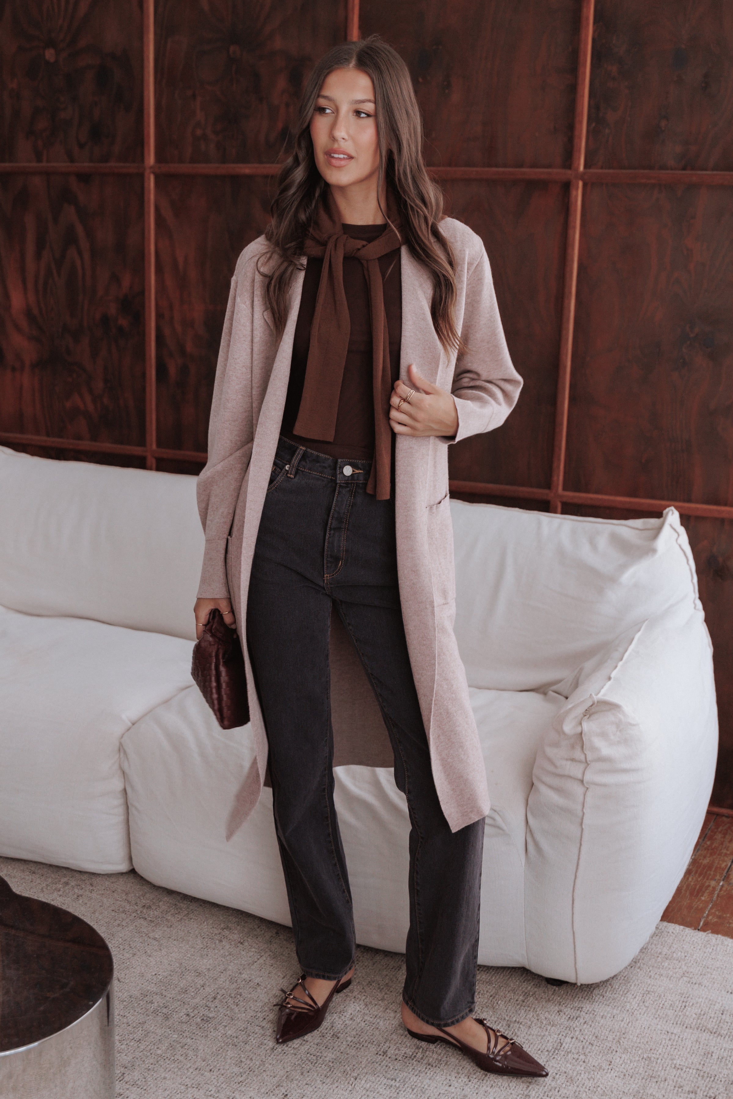 OUTERWEAR Venda Coatigan - Light Brown