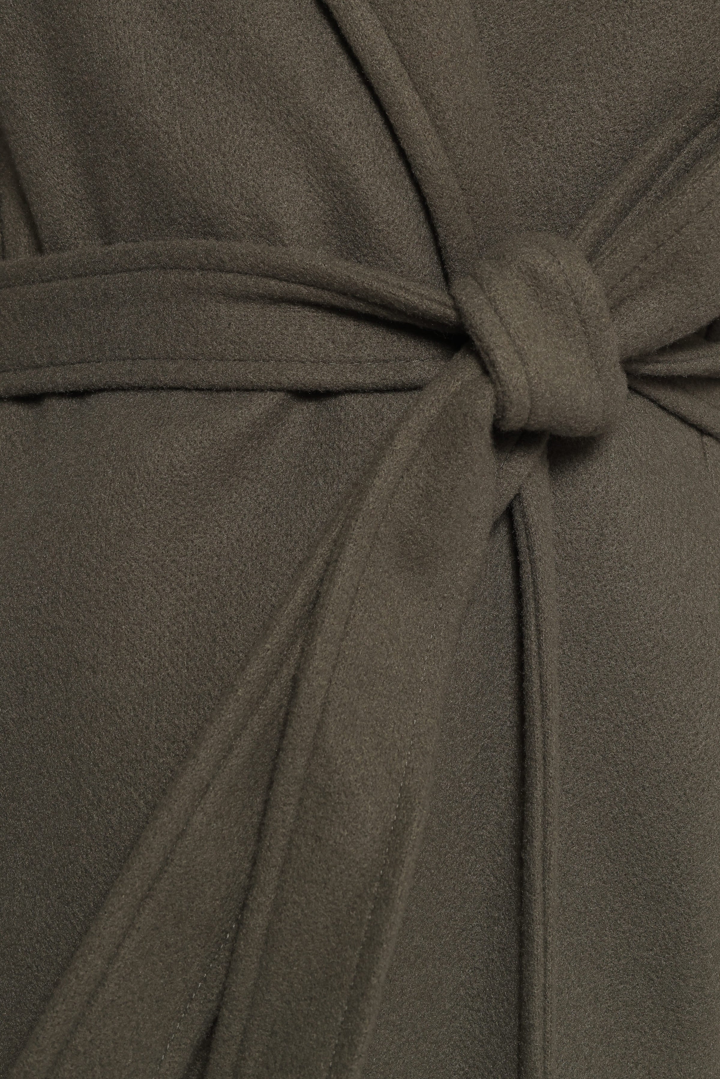OUTERWEAR Violeta Tie Front Coat - Olive