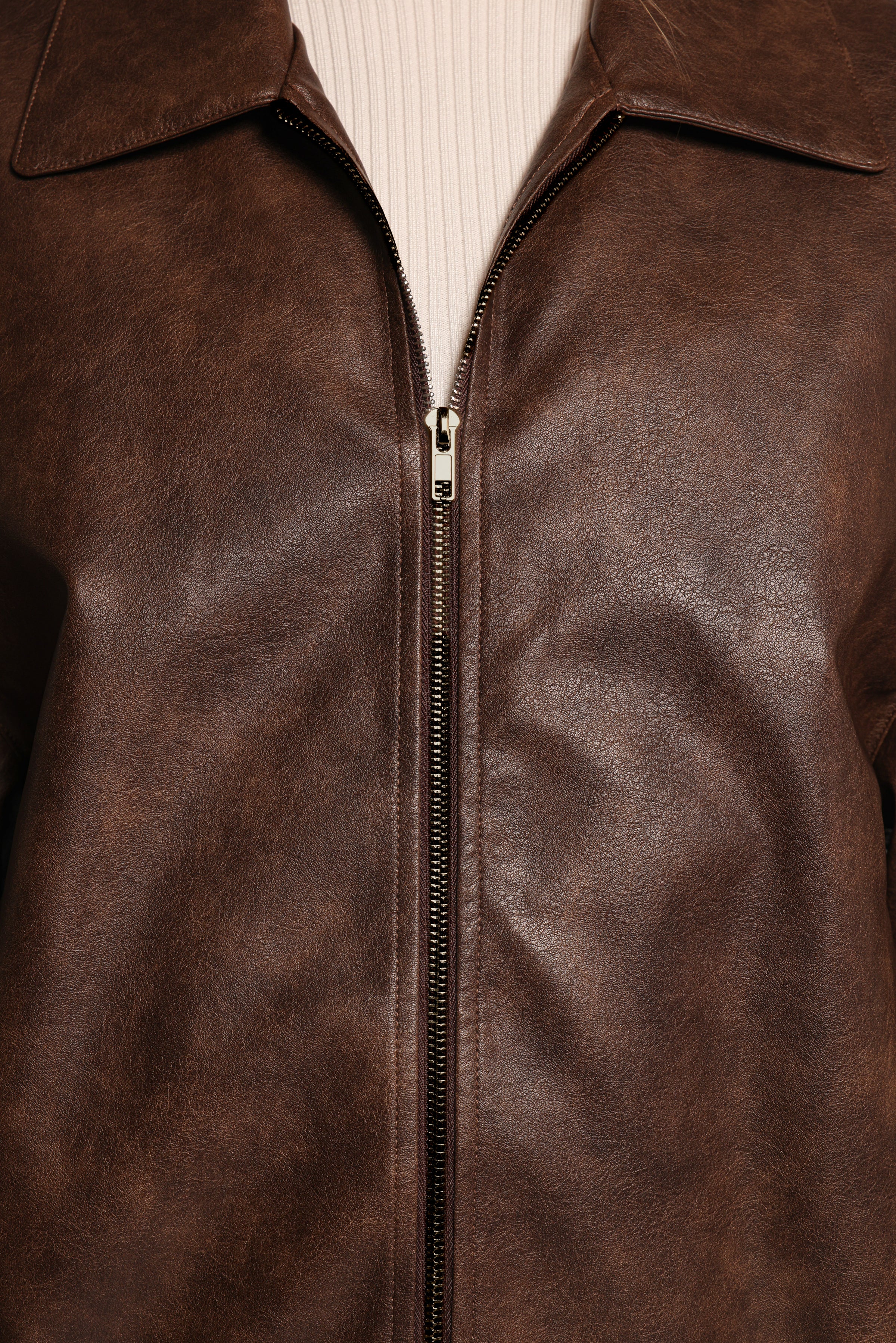 OUTERWEAR Zoe Bomber Jacket - Brown