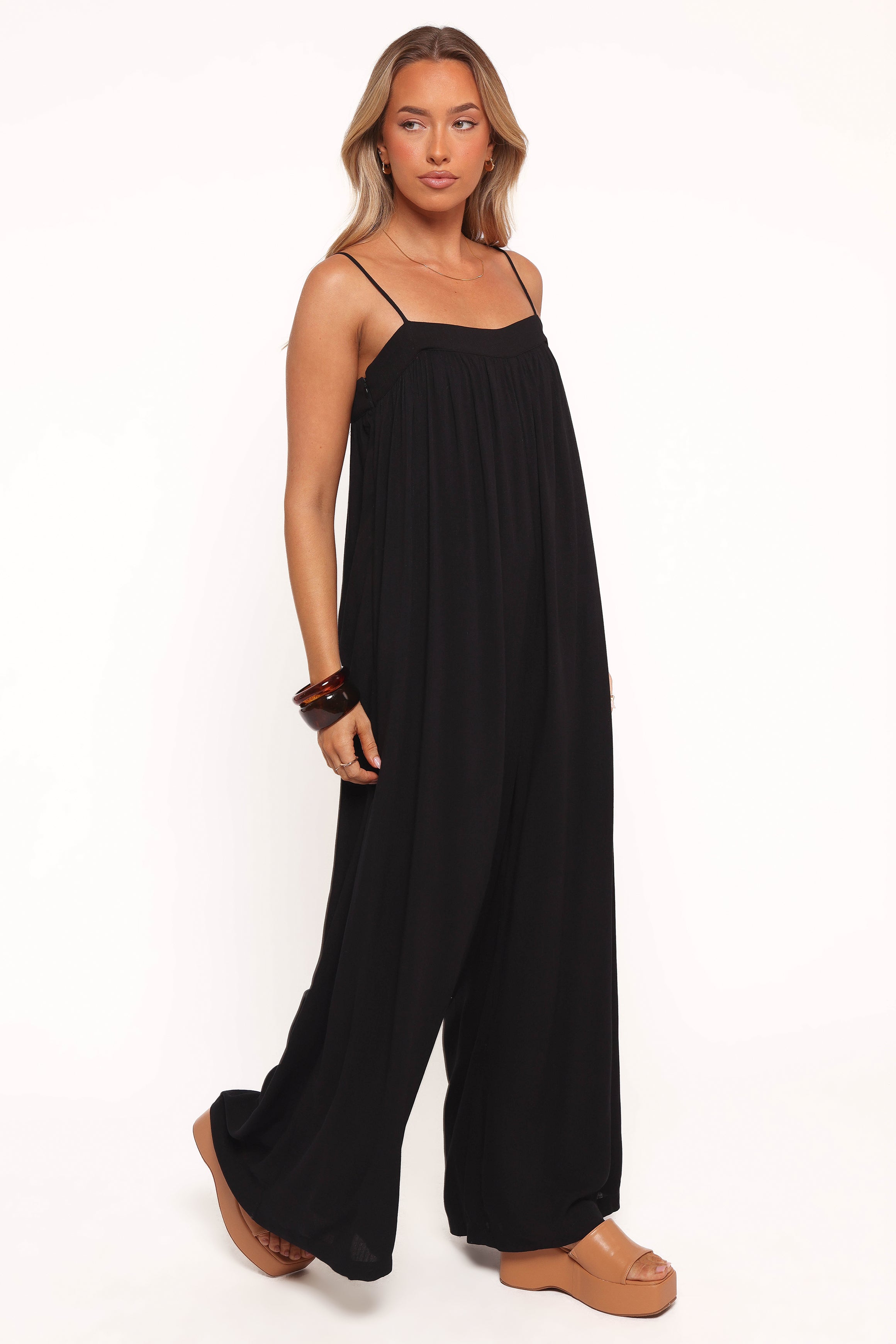 PLAYSUITS Abegail Flowy Jumpsuit - Black