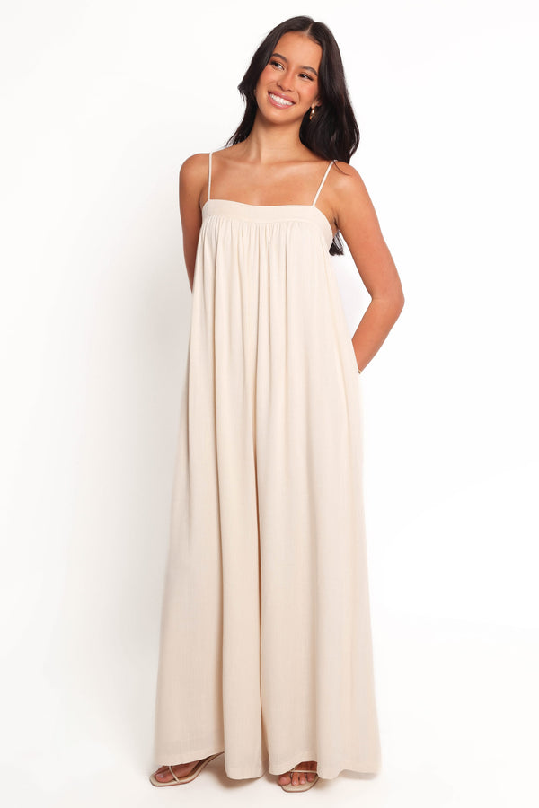 PLAYSUITS Abegail Flowy Jumpsuit - Cream