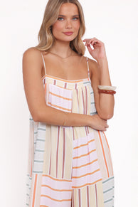 PLAYSUITS Abegail Flowy Jumpsuit- Multi Stripe