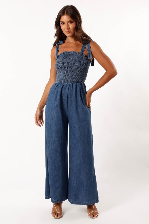 PLAYSUITS @Alexia Jumpsuit - Medium Denim