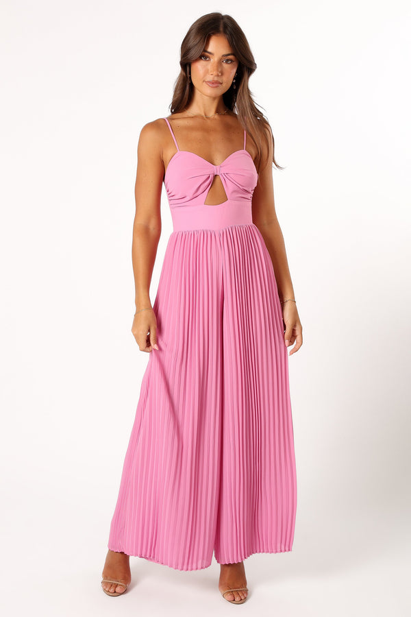 PLAYSUITS @Alice Wide Leg Jumpsuit - Pink