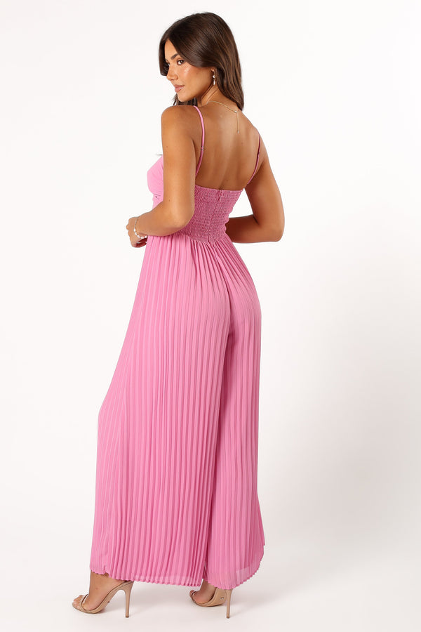 PLAYSUITS @Alice Wide Leg Jumpsuit - Pink