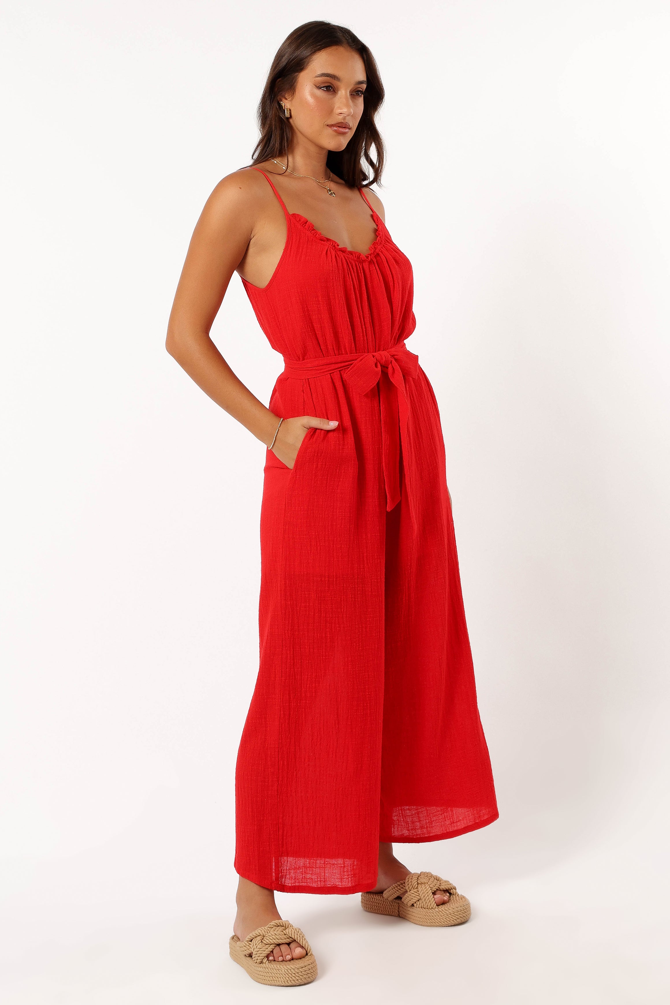 PLAYSUITS @Alondra Jumpsuit - Red